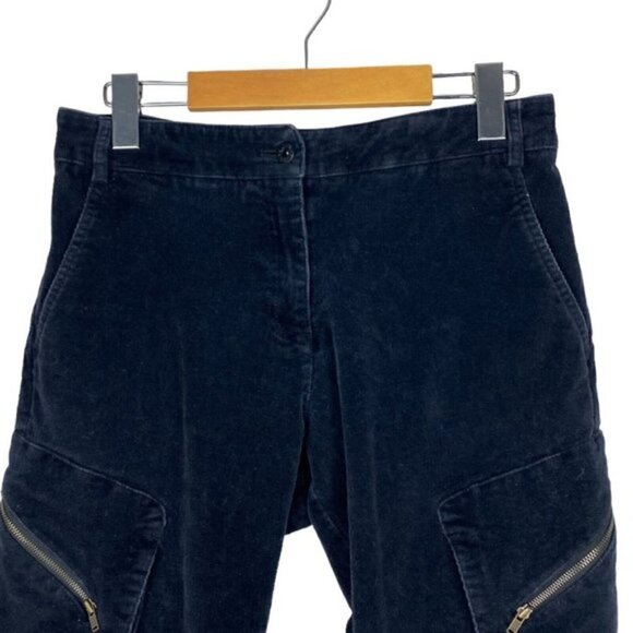 James Jeans Black Ebony Corduroy Boyfriend Cargo Pocket Utility Pant Joggers 26 - Picture 6 of 15